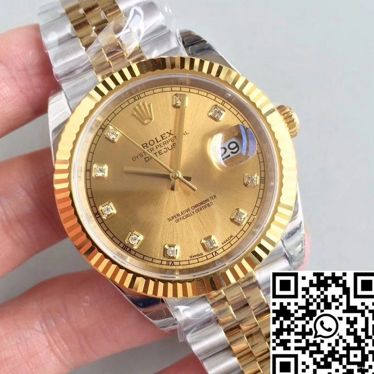 EW Datejust 116333 Factory Champagne II Dial 41MM Rolex 0316
